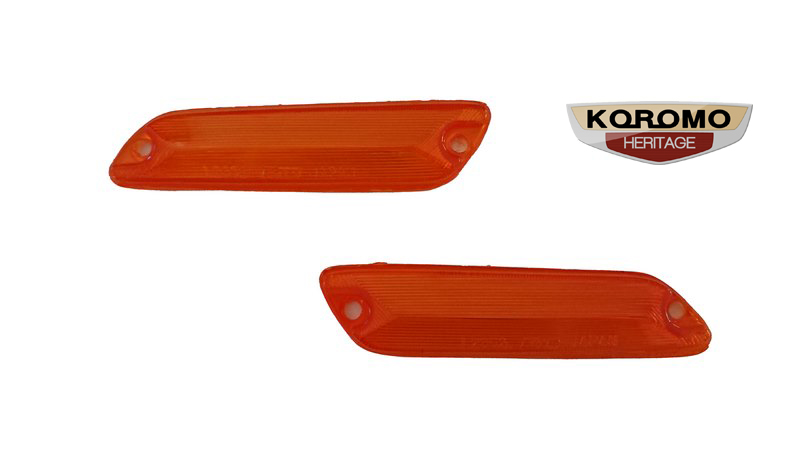 L2352 Front Fender Side Marker Lenses in amber suitable for Toyota Corolla E10 Series 1966 to 1968